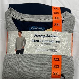 Tommy Bahama Men's Lounge Set XXL Gray and Navy